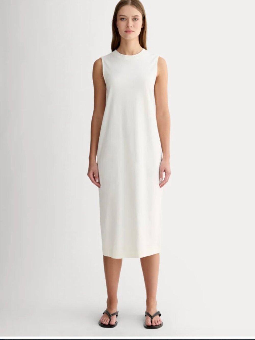 Everlane Weekend Tank Midi Dress L 100% Organic Cotton
